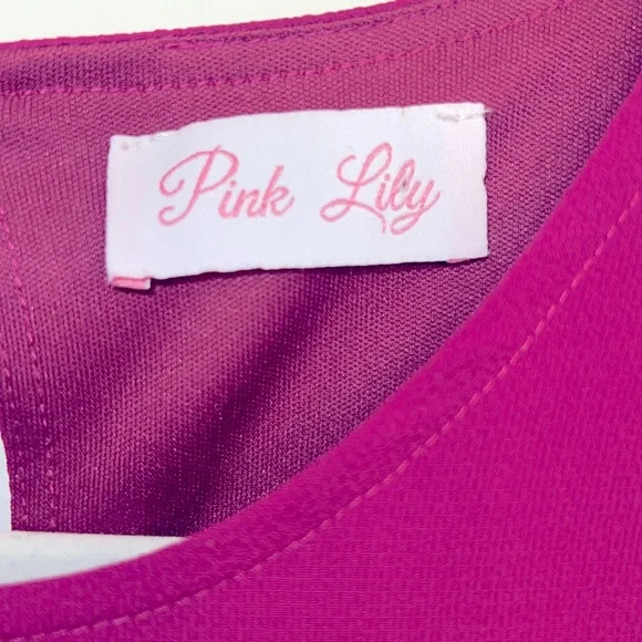 Pink Lily Tiered Dress - Picture 2 of 6